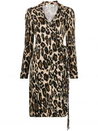 DVF Diane von Furstenberg leopard print shirt dress leopard print shirt dress at Farfetch